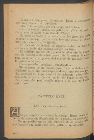 Capítulo LXXII - Don Agustín tenía razón