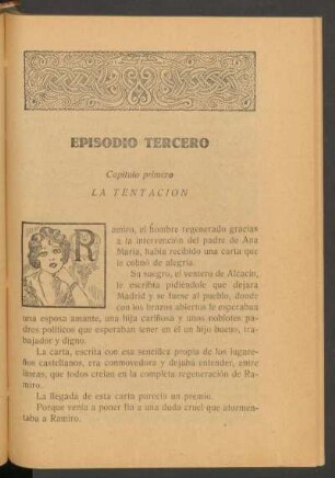 Capítulo primero - La tentación