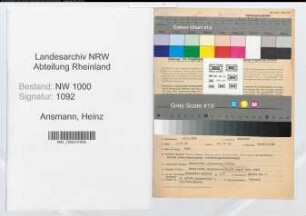 Entnazifizierung Heinz Ansmann, geb. 19.01.1906 (Banbdirektor)