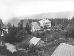 Bärenfels (Altenberg-Bärenfels). Diakonissenheim. Gartenansicht