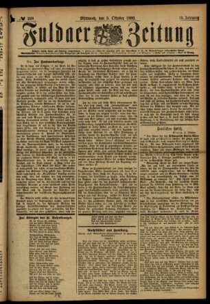 Ausgabe vom Mittwoch, den 05. Oktober 1892.