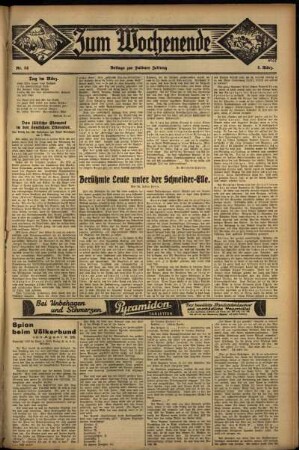 Dritte Ausgabe vom Sonntag, den 05. März 1933.