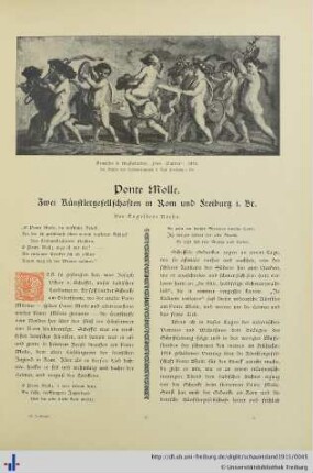 "Ponte-Molle". Zwei Künstlergesellschaften in Rom und Freiburg i. Br.
