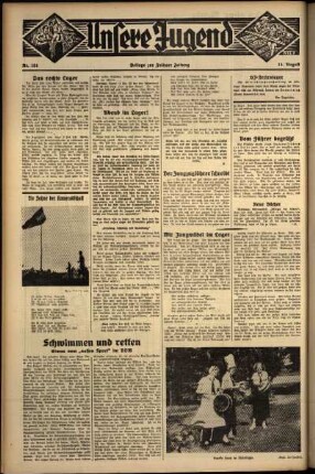 Zweite Ausgabe vom Mittwoch, den 14. August 1935.