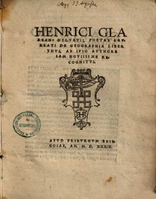 De Geographia : liber unus