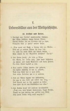 V. Lebensbilder aus der Weltgeschichte