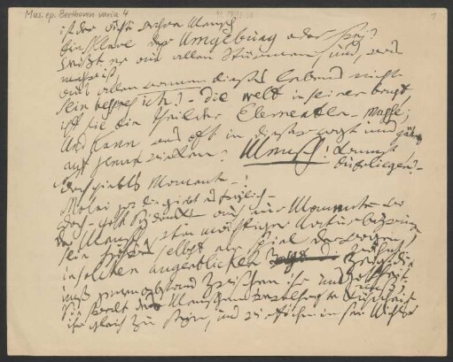 Autograph Beethovens: Faksimilierte, eigenhändige Abschrift von Zacharias Werners "Die Söhne des Tals"
