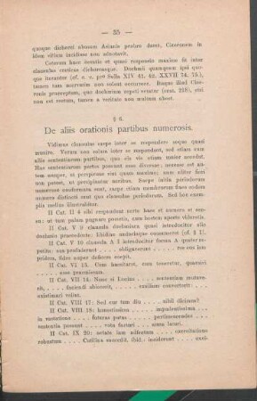 § 6. De aliis orationis partibus numerosis.