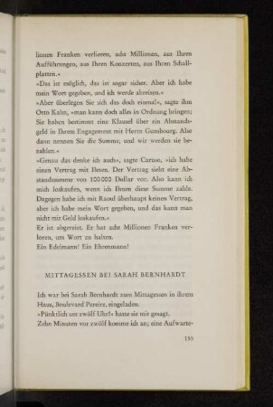Mittagessen bei Sarah Bernhardt