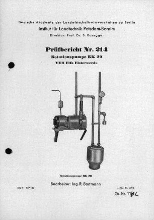 Rotationspumpe RK 20