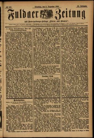 Ausgabe vom Dienstag, den 08. Dezember 1896.