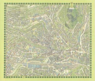 Zwei Stadtpläne Siegen, Bildkarte Nr. 114 Bollmann-Bildkarten-Verlag KG, Braunschweig