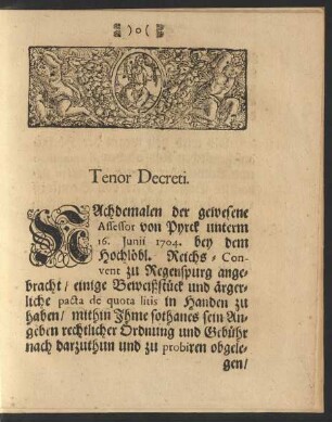 Tenor Decreti