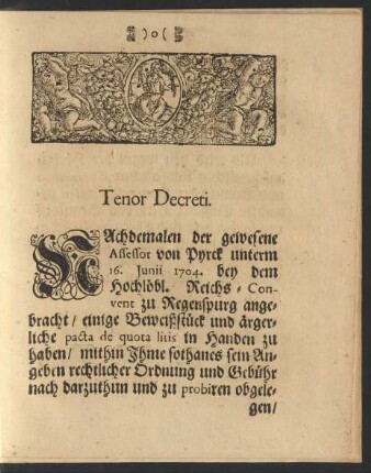 Tenor Decreti