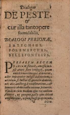 Dialogus de peste