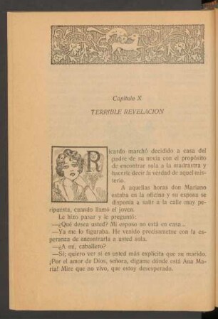 Capítulo X - Terrible revelación