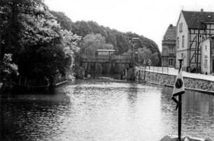 Alte Plauer Hubbrücke an der Müritz-Elde-Wasserstraße