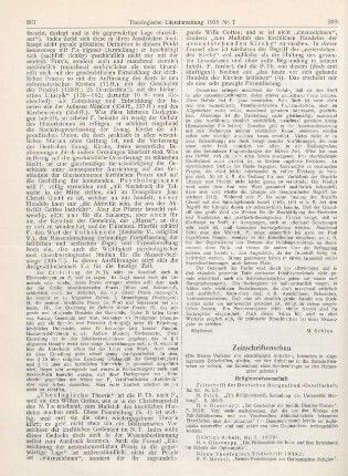 Zeitschriftenschau