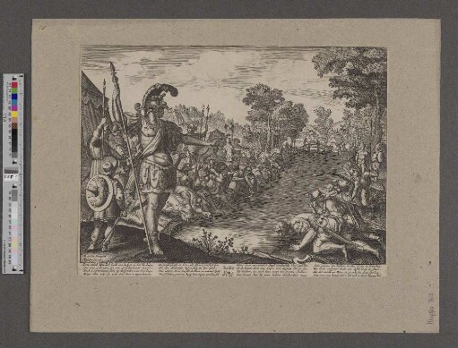 [Gideon beobachtet die Soldaten beim Trinken am Fluss]