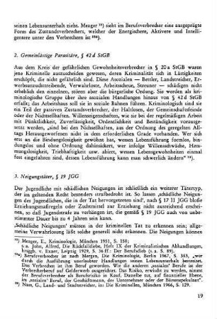 3. Neigungstäter, § 19 JGG