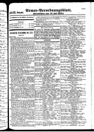 1043.Ausgabe. Mittwoch, 12. Juli 1916
