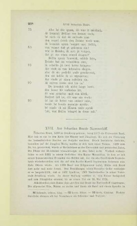 XVII. Aus Sebastian Brants Narrenschiff