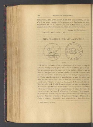 Numismatique franco-africaine