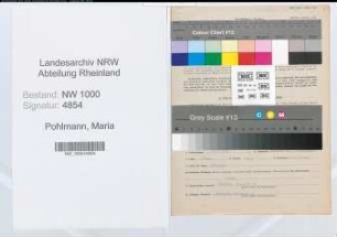 Entnazifizierung Maria Pohlmann, geb. 30.05.1903 (Postsekretaerin)