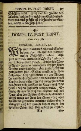 43. Domin. IV. Post Trinit.
