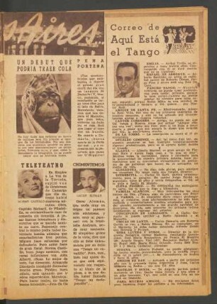 Correo de "Aquí está el tango"
