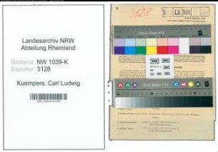 Entnazifizierung Carl Ludwig Kuempers , geb. 30.04.1887 (Fabrikant)