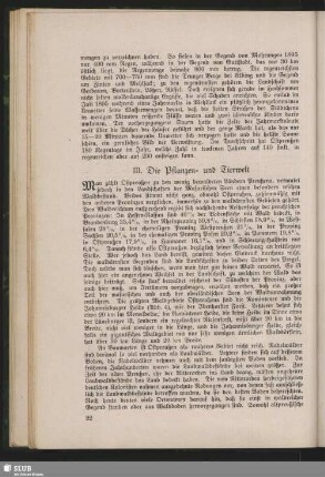III. Die Pflanzen- und Tierwelt