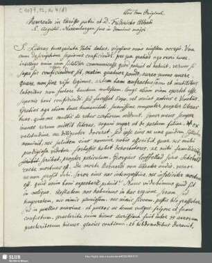 12(4d): Abschrift eines Briefes des Andreas Osiander an Friedrich Pistorius