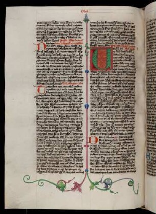 Zierinitiale (Buch Hosea): V(erbum domini)