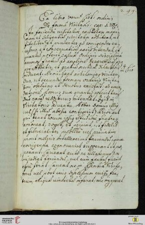 Ex libro vsuum Cisterciensis Ordinis