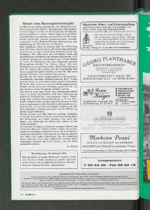 Berichtigung "De Börner" 6/98