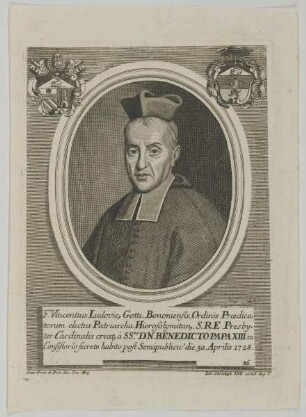 Bildnis des Vincentius Ludovic. Gotti