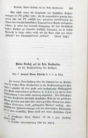 399-417 Platos Einfluß auf die Rede Konstantins an die Versammlung der Heiligen