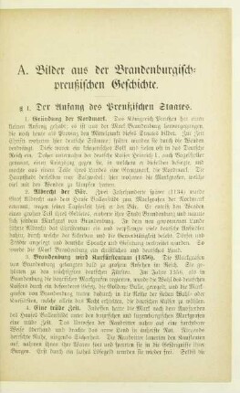 A. Bilder aus der Brandenburgisch-preußischen Geschichte