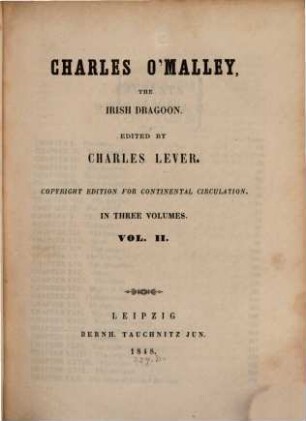 Charles O'Malley, the Irish dragoon, 2