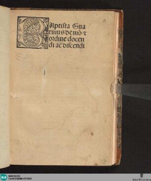 De ordine docendi ac studendi