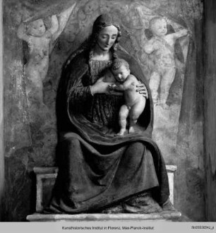 Madonna lactans und die Verkündigung an Maria : Madonna lactans