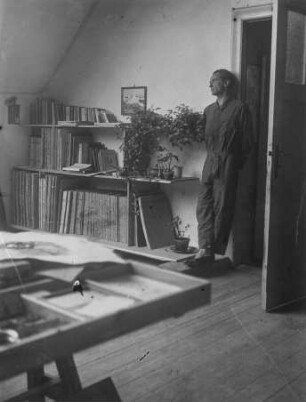 Richard Ziegler in seinem Atelier in Berlin
