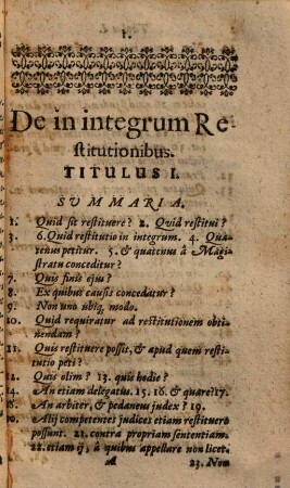 Caspari Manzii J. C. Tractatus De Restitutione In Integrum : Indulta Minorennibus, et his, qui in jure illis aequiparantur, uti Ecclesiae, piae causae, Reipublicae, fisco, collegiis, et aliis similibus ...
