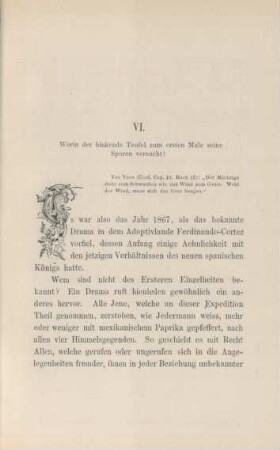 VI. Worin der hinkende Teufel zum ersten Male seine Sporen versucht!