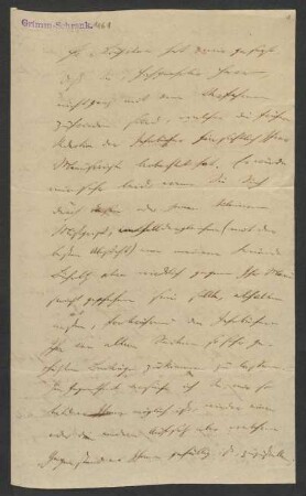 Brief an Wilhelm Grimm : 09.07.1826-28.09.1828