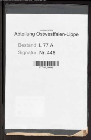Verwendung der früheren Registraturstube der Vogtei Hohenhausen