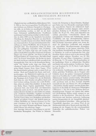 Ein hellenistischer Bildteppich im britischen Museum