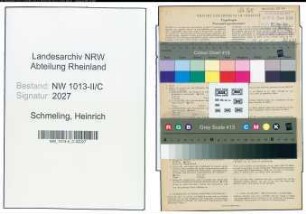 Entnazifizierung Heinrich Schmeling , geb. 20.02.1890 (Schreinermeister)