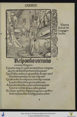 Responsio virtutis carmine Elegiaco